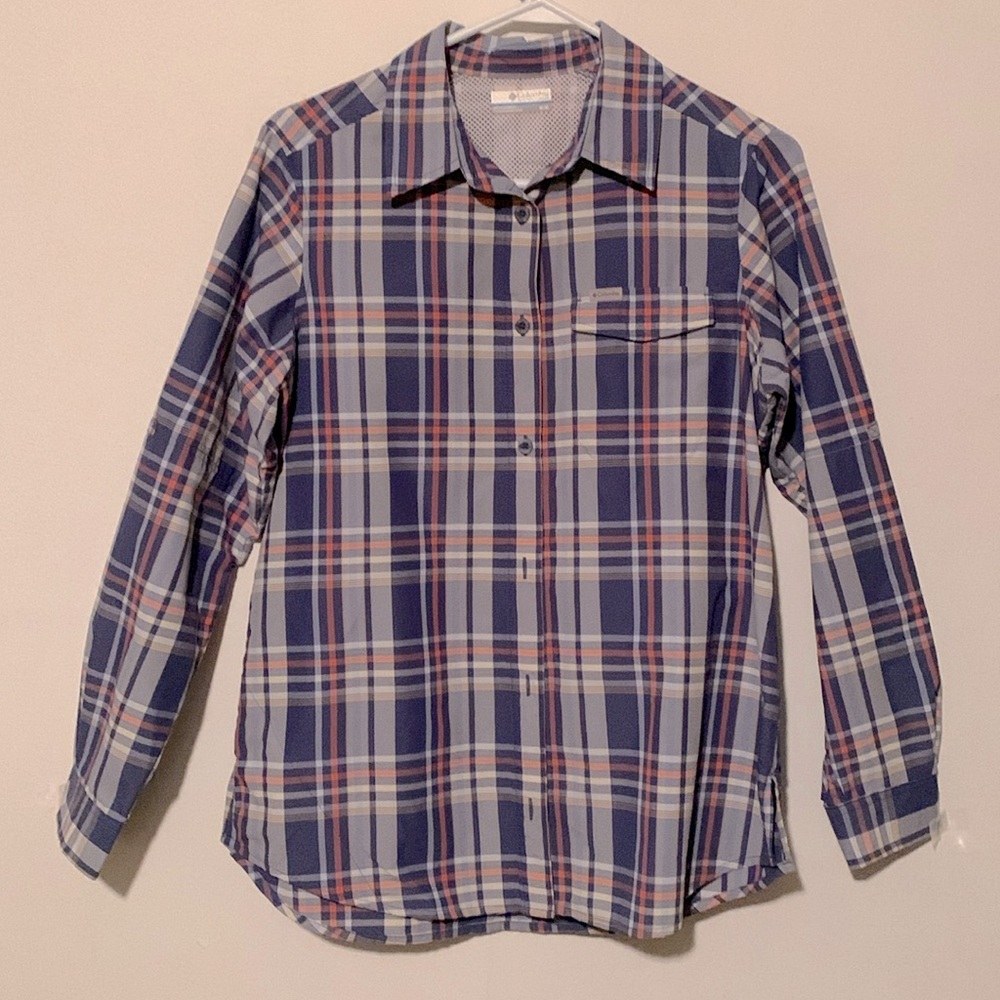 Columbia Womens’s Plaid Button Down Shacket NWOT